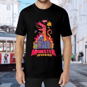 Brand New Monster Invasion Graphic Tee - Black